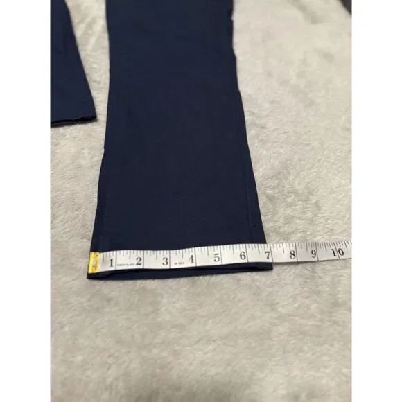 New Banana Republic Slim Straight Womens Blue Cropped Pants Size 6 - Picture 4 of 10